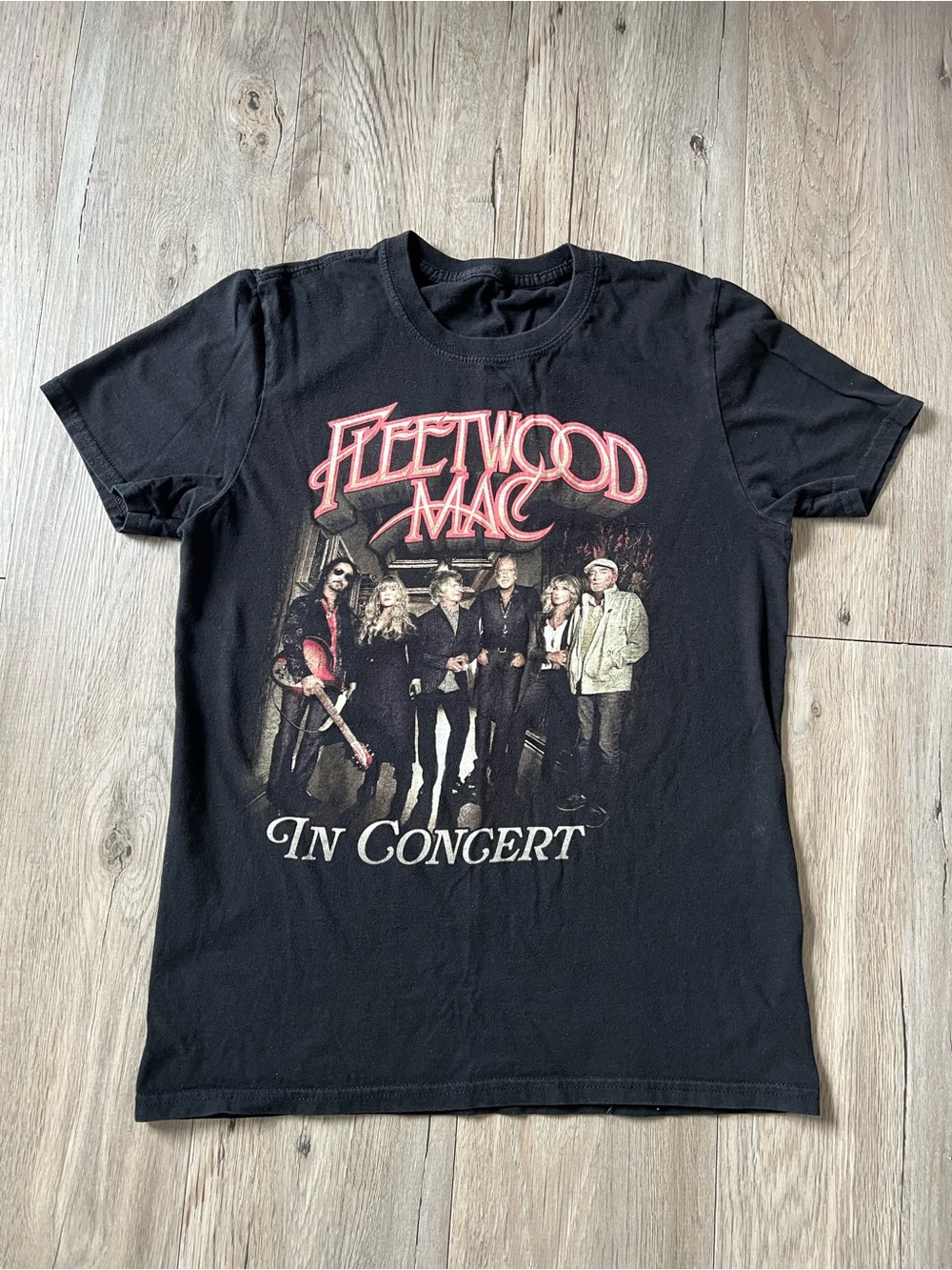 Fleetwood Mac Black Graphic Concert T-Shirt